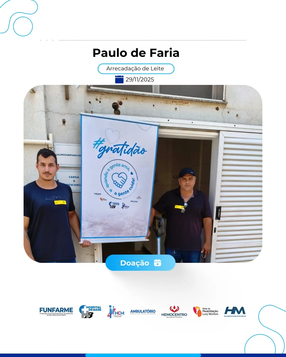 Aniversário Solidário de Paulo de Faria-SP