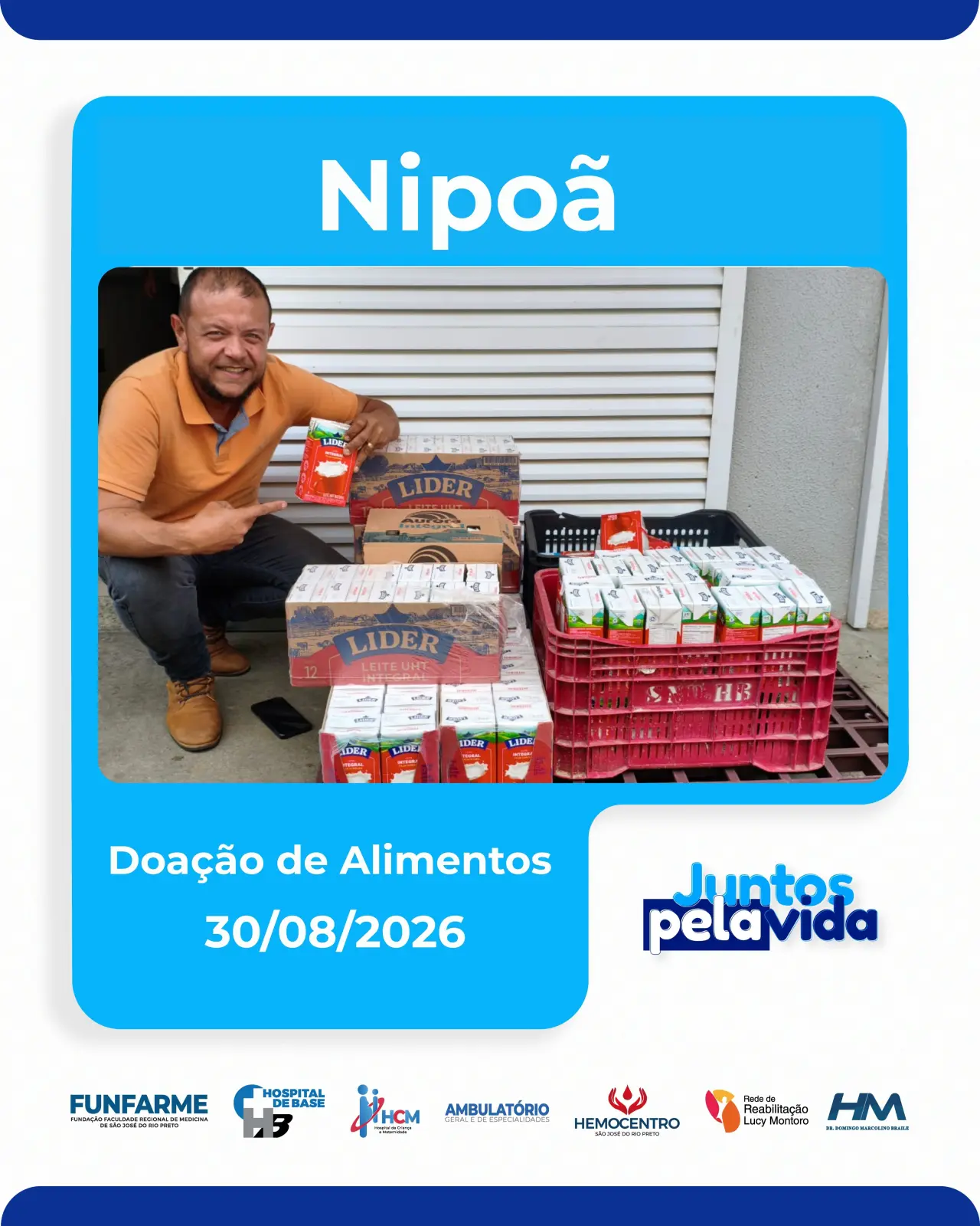Arrecadação de Alimentos de Nipoã-SP
