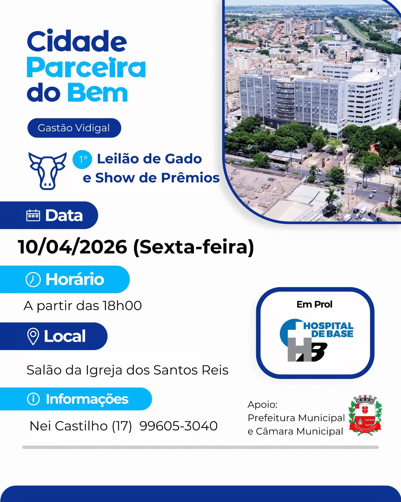 1º Leilão de Gado e Show de Prêmios de Gastão Vidigal-SP