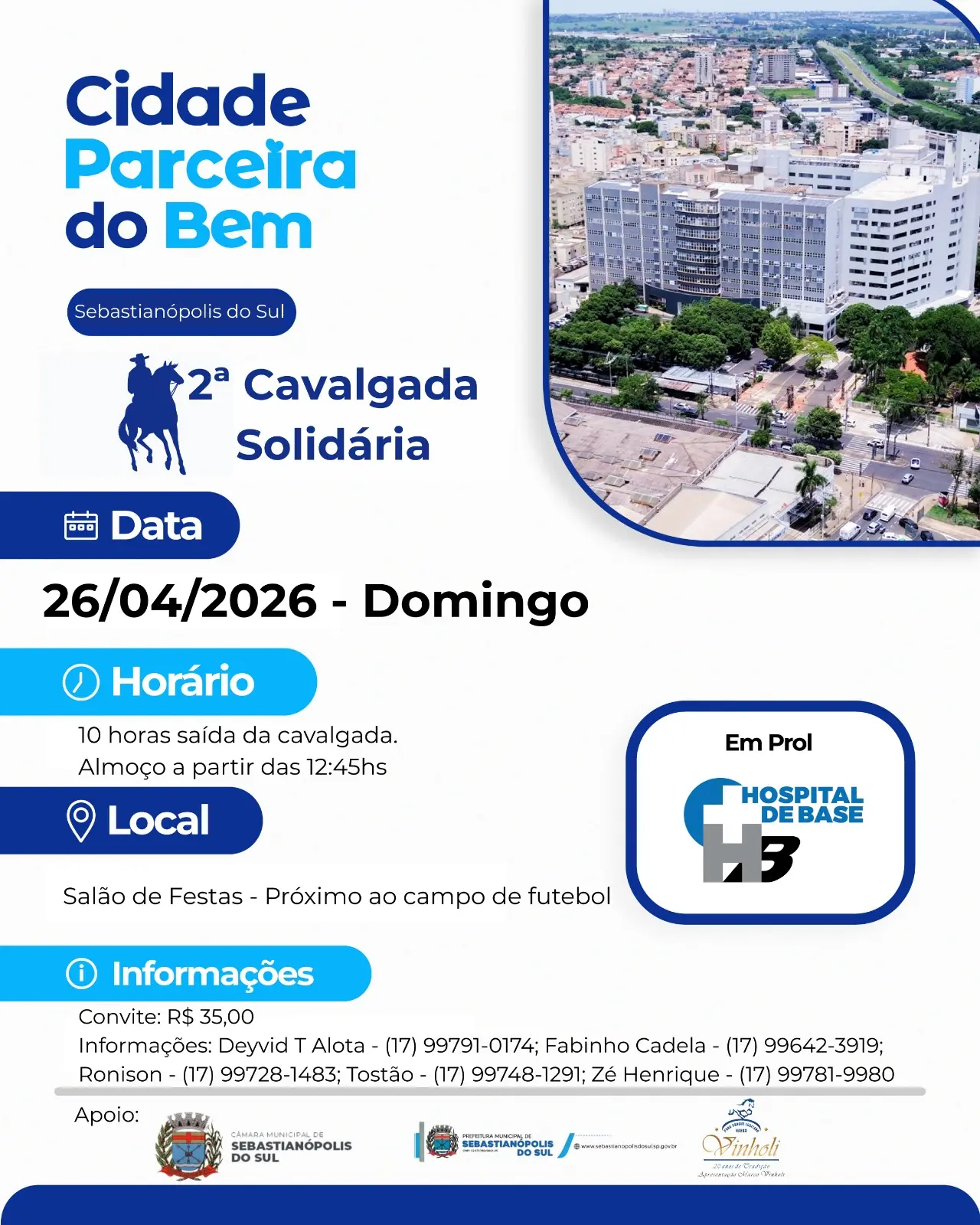 2º Cavalgada e Almoço de Sebastianópolis do Sul-SP