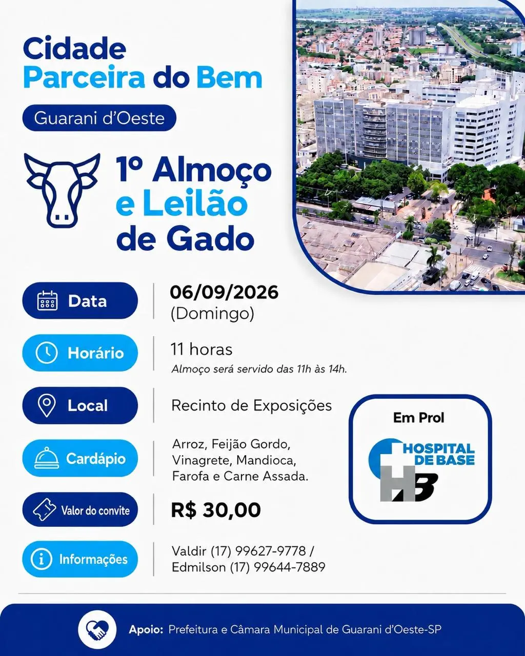 1º Almoço e Leilão de Gado de Guarani d`Oeste-SP