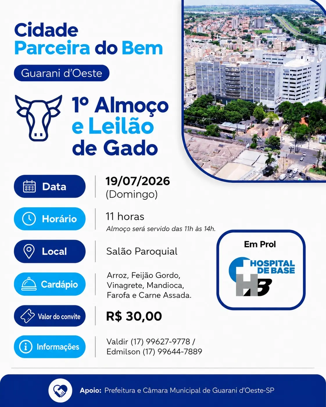 1º Almoço e Leilão de Gado de Guarani d`Oeste-SP