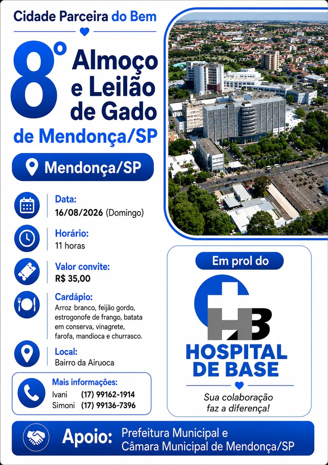 8º Almoço e Leilão de Gado de Mendonça-SP