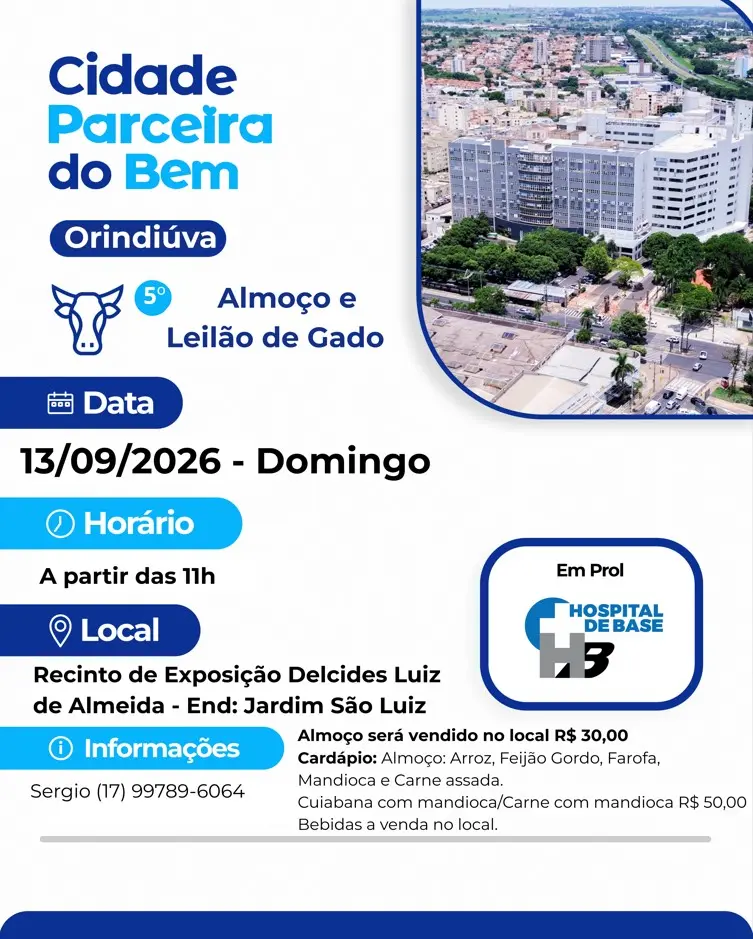 5º Almoço e Leilão de Gado de Orindiúva-SP