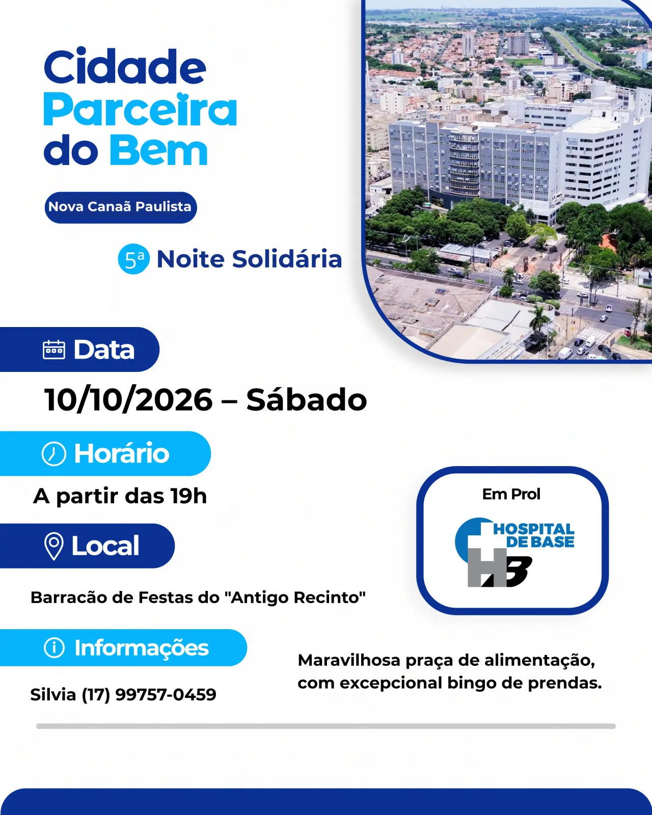 5º Noite Solidária de Nova Canaã Paulista-SP