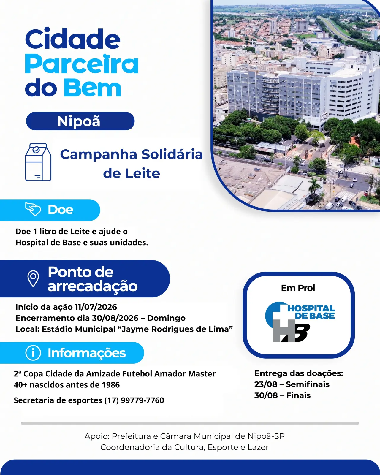 Campanha Solidária de Leite de Nipoã-SP