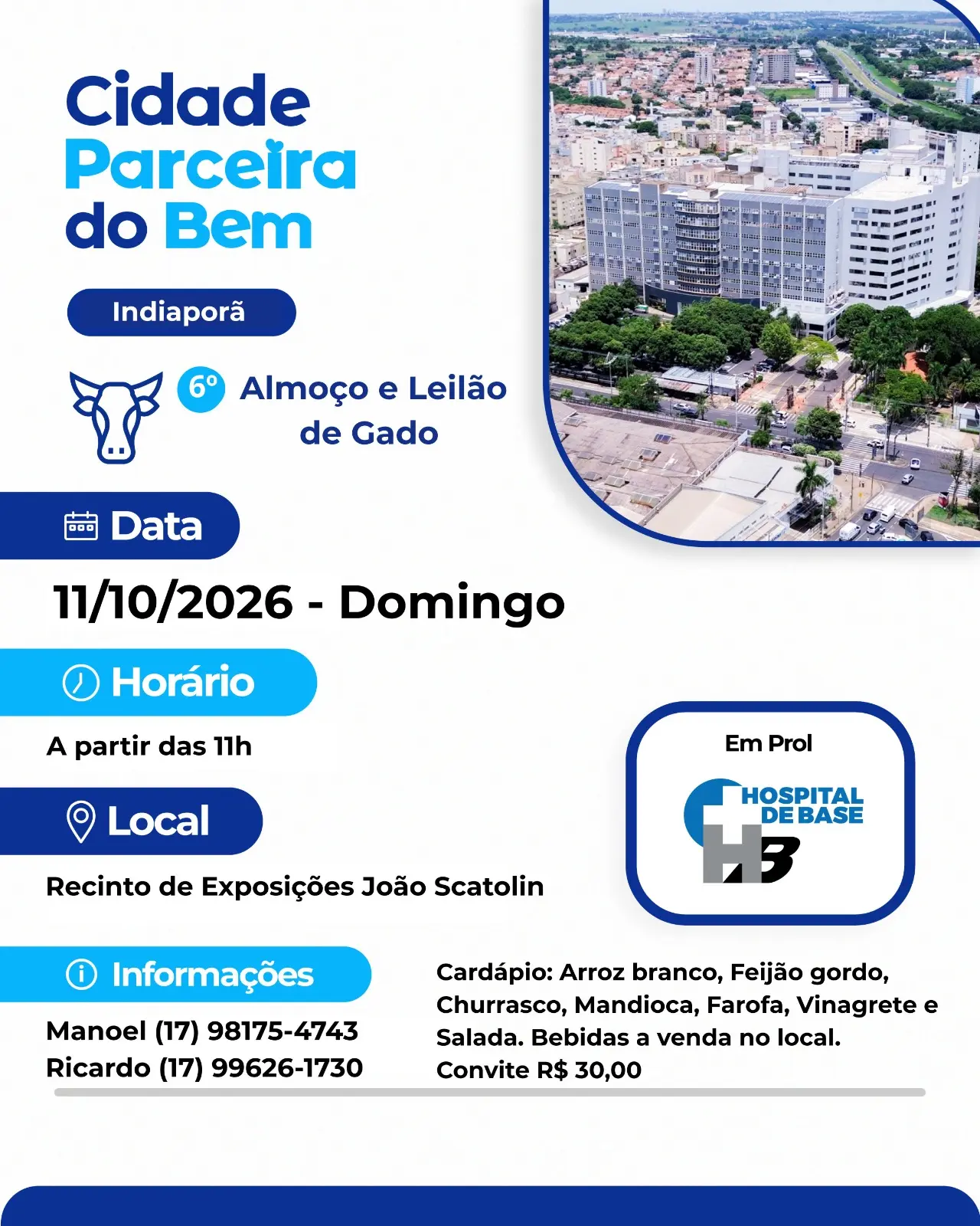 6º Leilão de Gado e Almoço de Indiaporã-SP