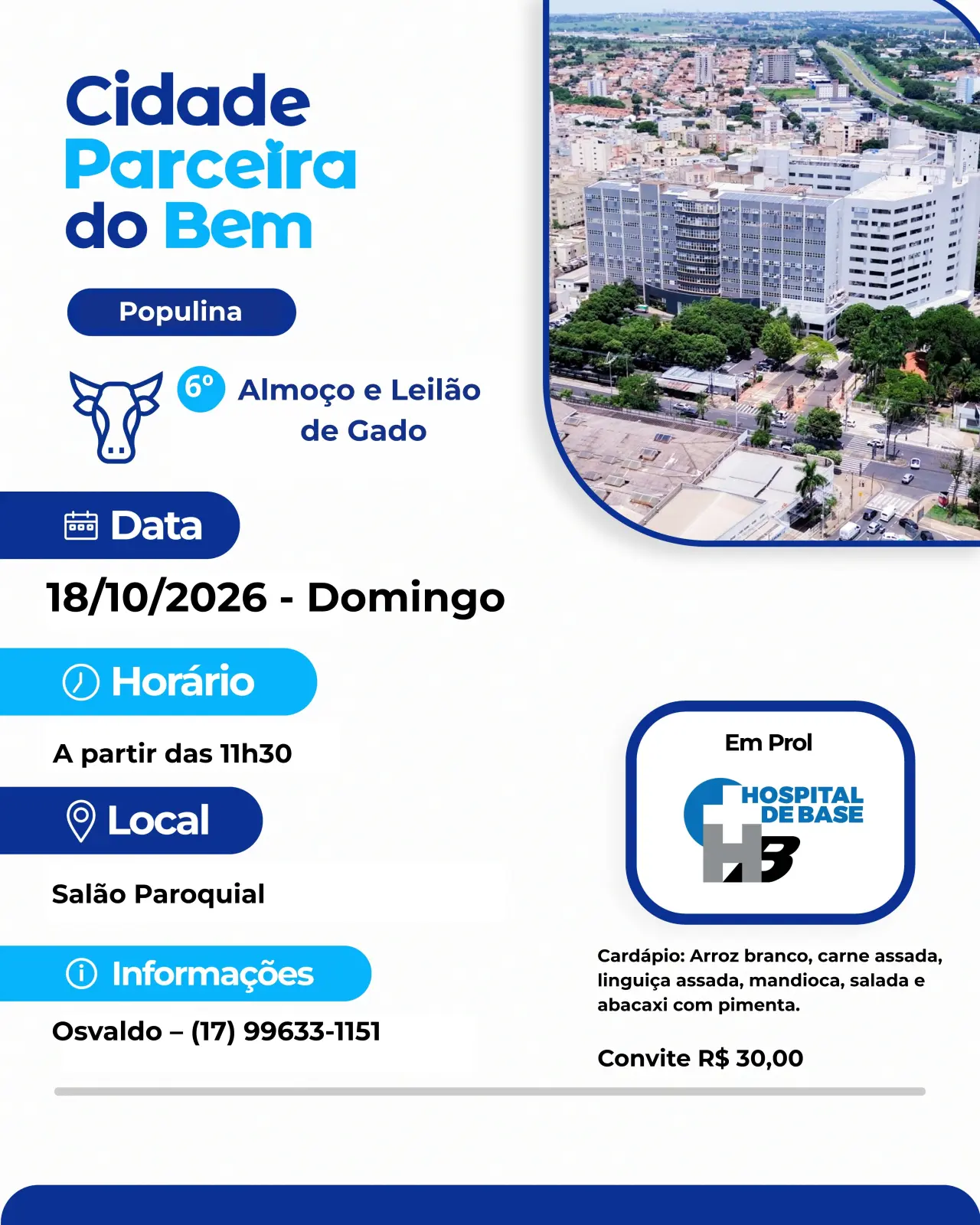 6º Almoço e Leilão de Gado de Populina-SP