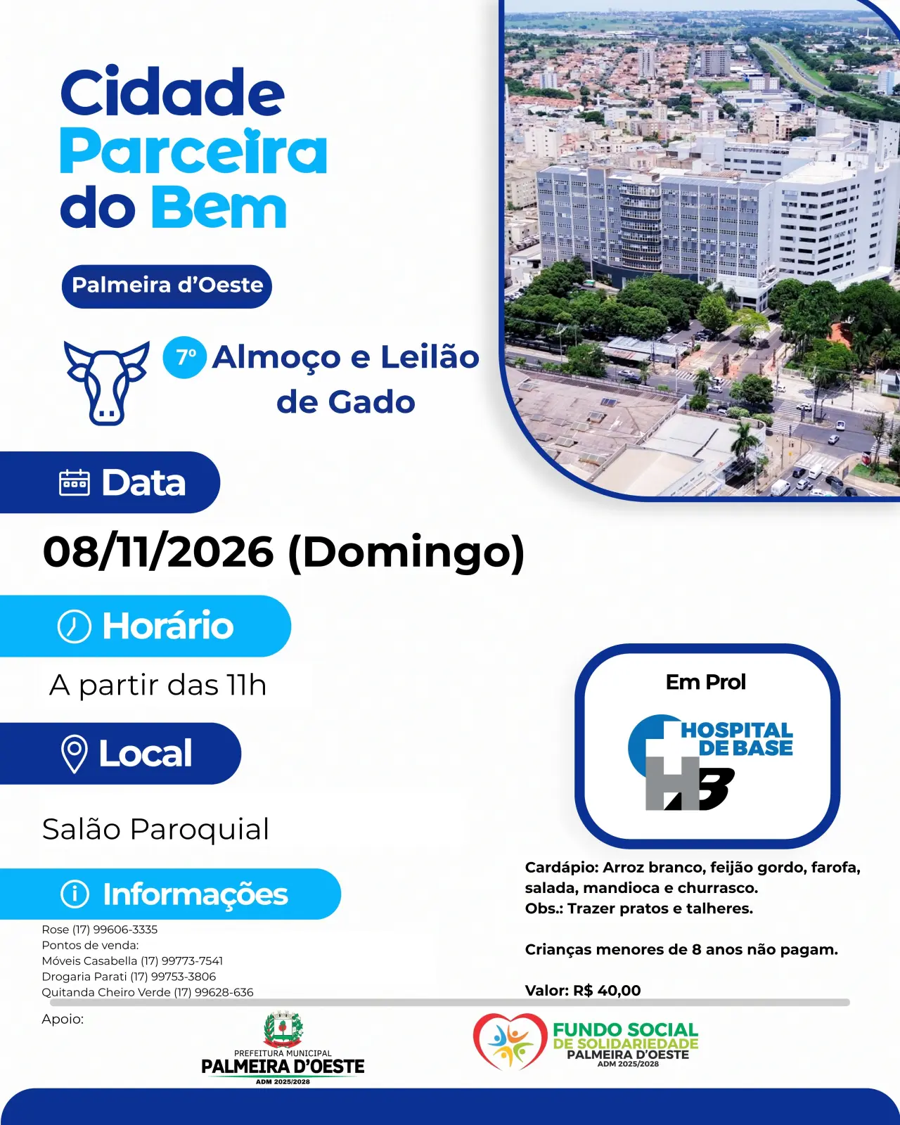 7º Almoço e Leilão de Gado de Palmeira d´Oeste-SP