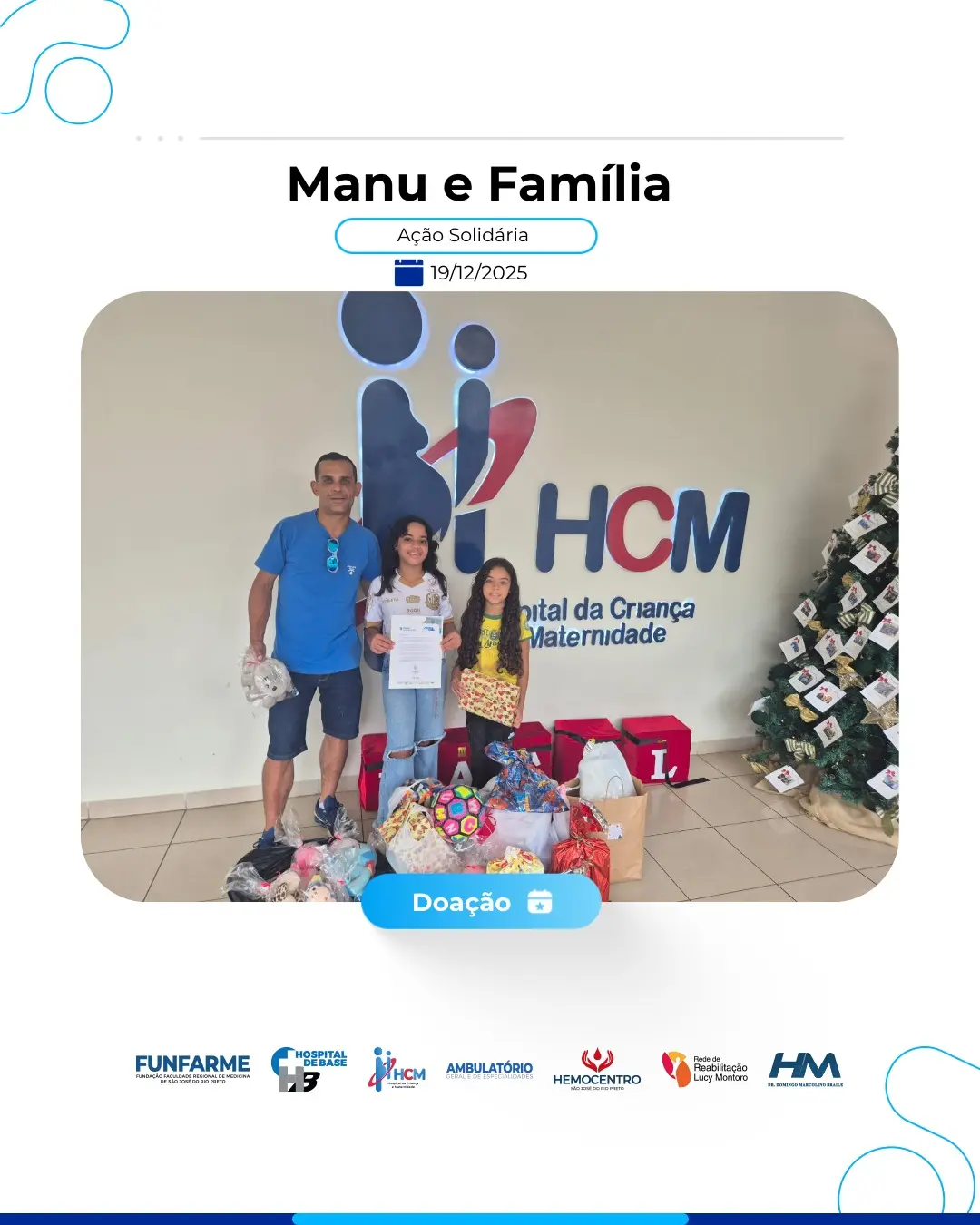 Ação de Natal - Manu e Família