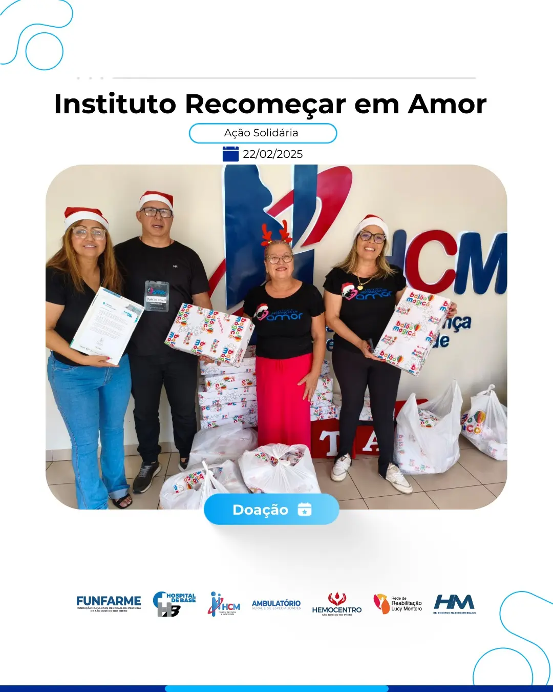 Ação de Natal - Instituto Recomeçar em Amor
