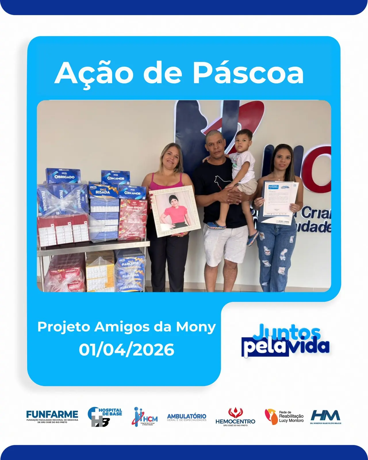 Ação de Páscoa - Projeto Amigos da Mony