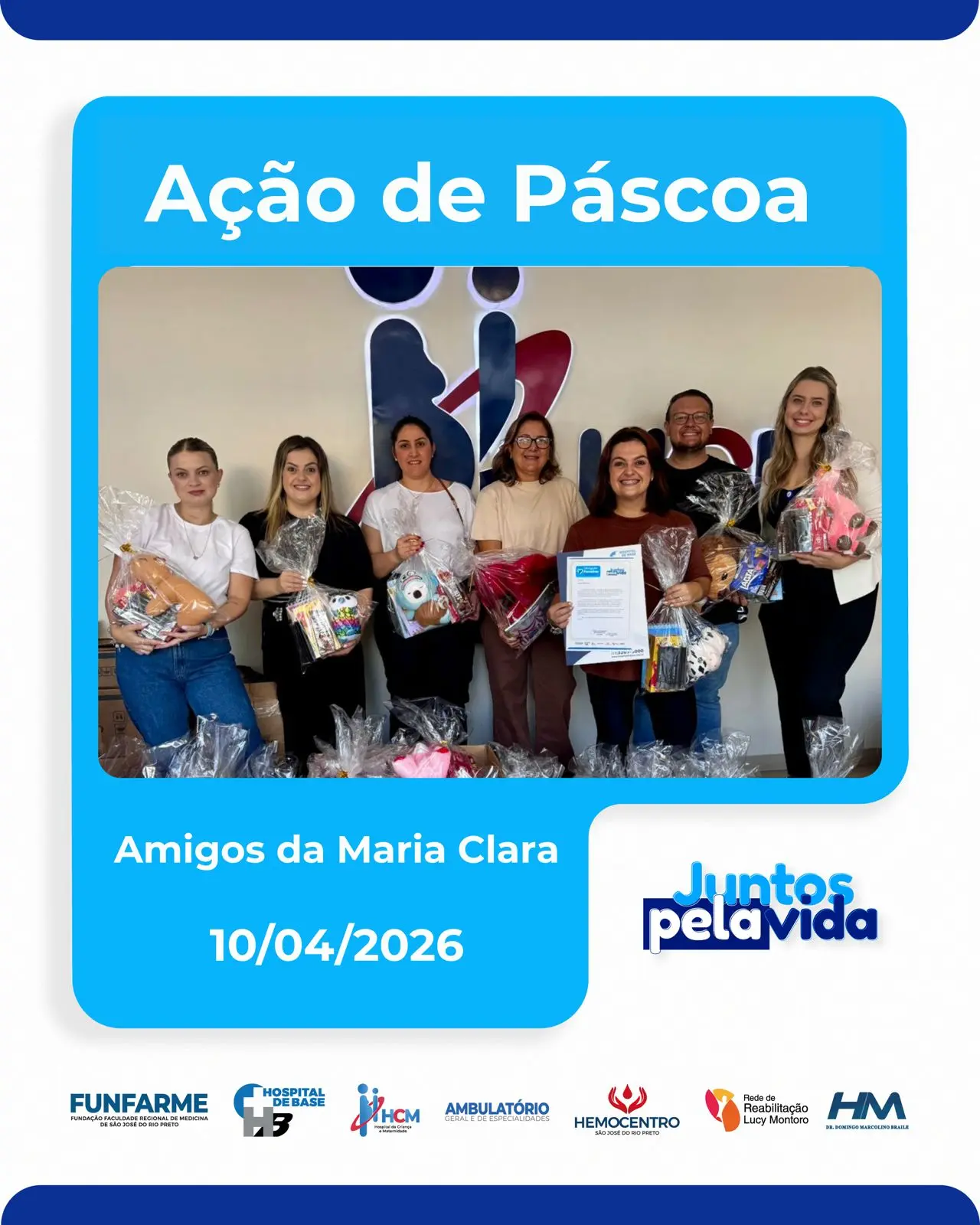 Ação Páscoa HCM - Amigos da Maria Clara