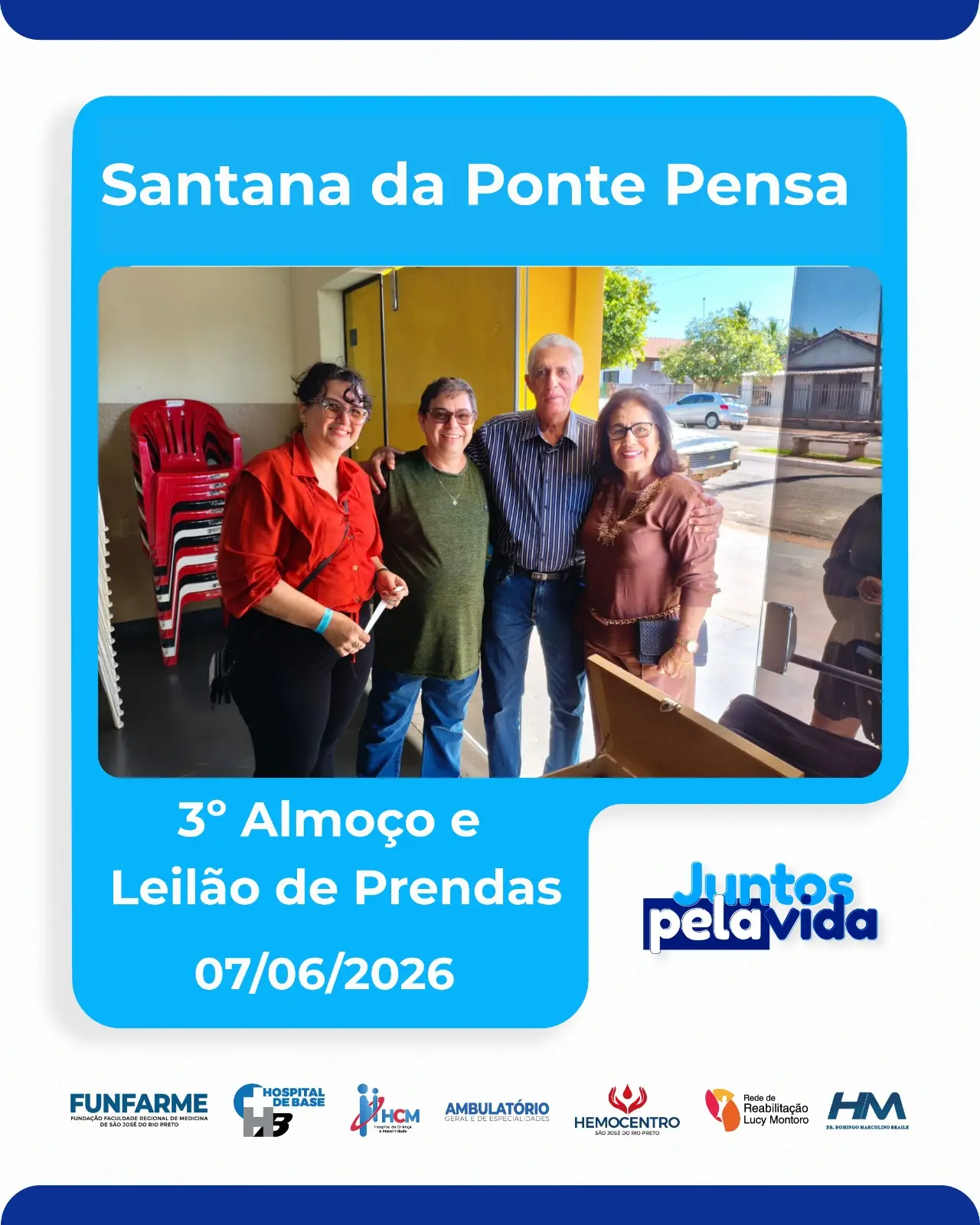 3° Almoço e Leilão de Prendas de Santana da Ponte Pensa-SP