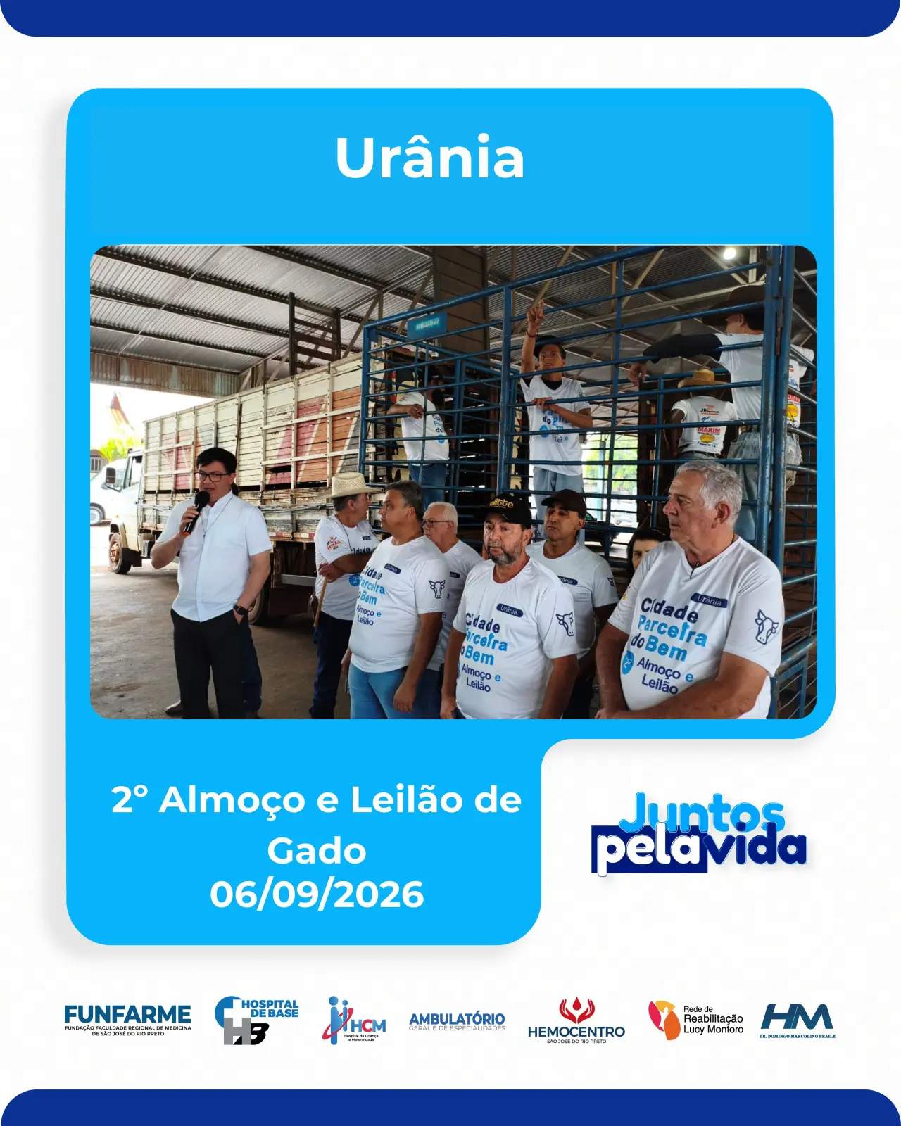 2º Almoço e Leilão de Gado de Urânia-SP