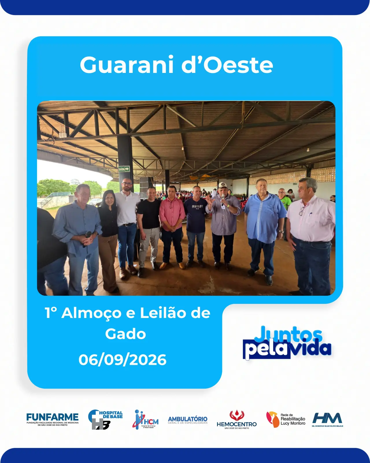 1º Almoço e Leilão de Gado de Guarani d'Oeste-SP
