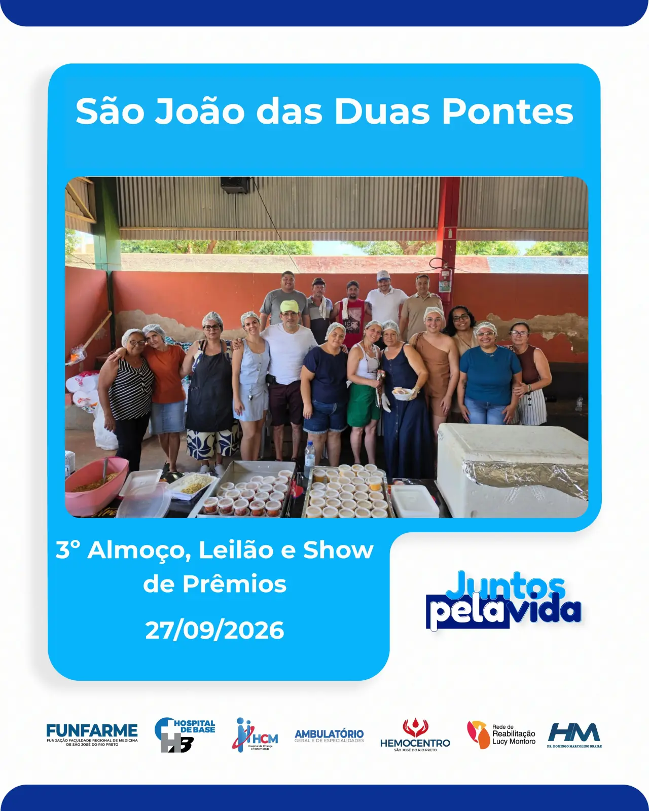 3º Almoço, Leilão e Show de Prêmios de São João das Duas Pontes-SP